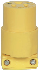 Eaton Wiring Devices BP4887 Electrical Connector, 2 -Pole, 15 A, 125 V, Slot, NEMA: NEMA 5-15, Yellow